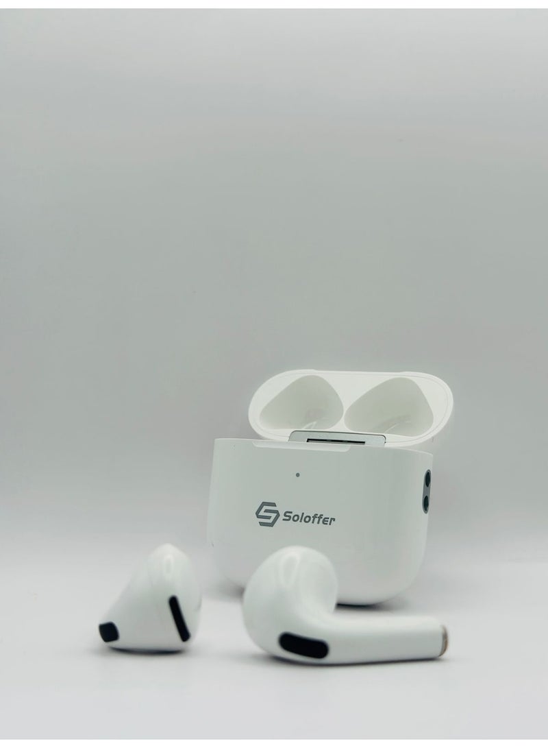 Soloffer SOLO-A6 True Wireless Earbuds | Bluetooth 5.3, Dual Driver & Sliding Case - Image 1